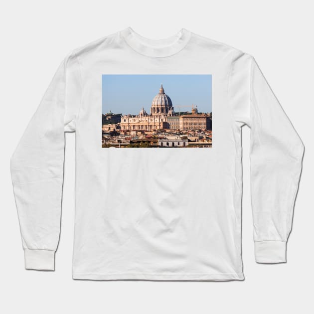 St. Peter's Basilica Long Sleeve T-Shirt by ansaharju
